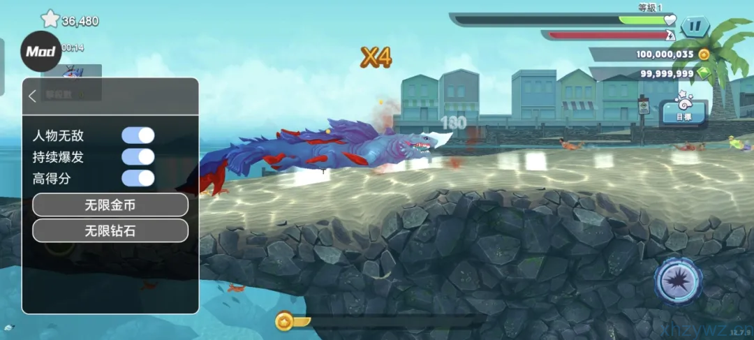 饥饿鲨进化世界 解锁全鲨鱼 无限资源 版本